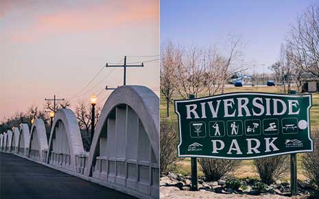 Rainbow Bridge and Riverside Park Photo
