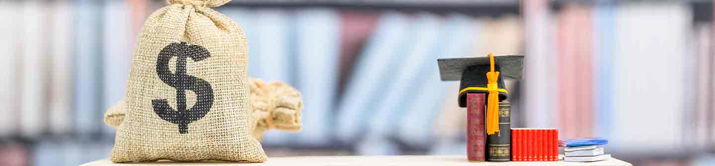 Saving money for college tuition fees, education concept 