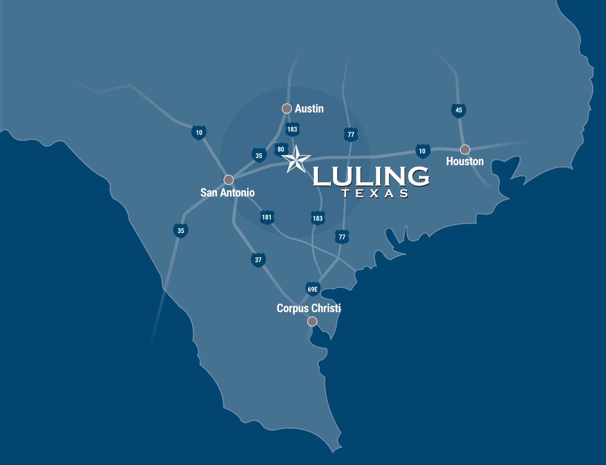 luling location map