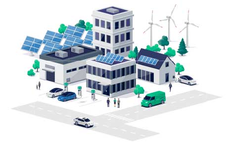 green energy solutions graphic