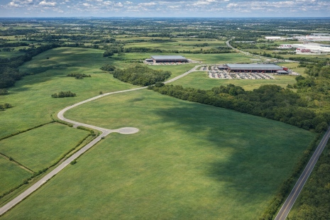 aerial view of undeveloped land