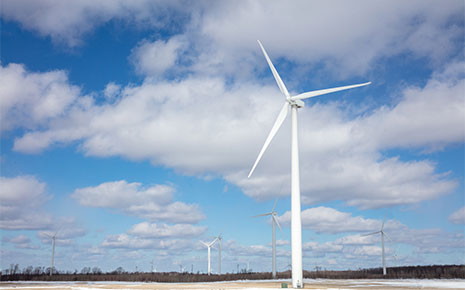 Wind turbine located in Clinton County, NY