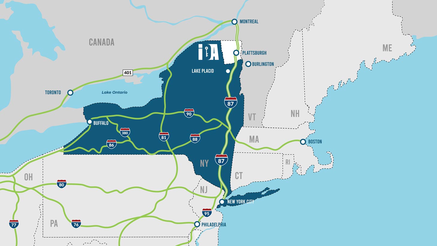 Clinton, New York regional map