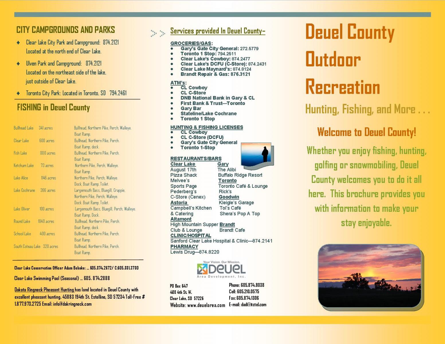 Thumbnail Image For Deuel County Outdoor Recreation Brochure