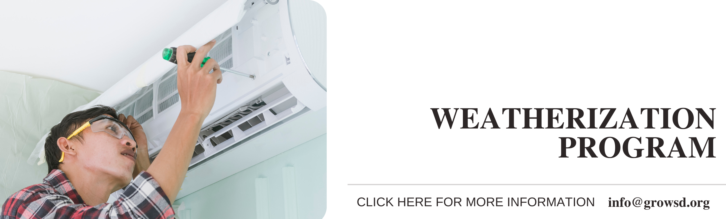 click for information on weatherization programs