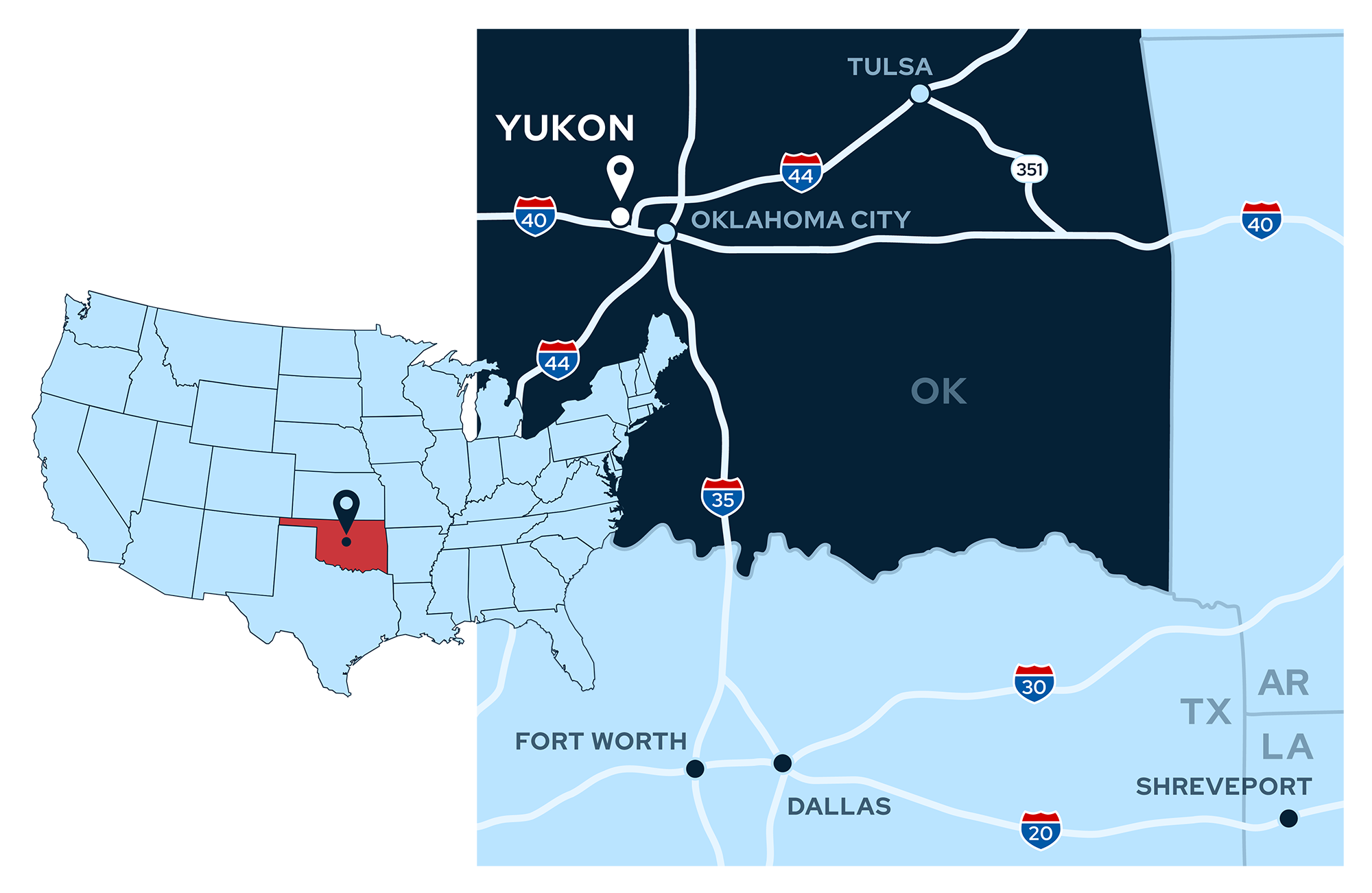 yukon-ok location map