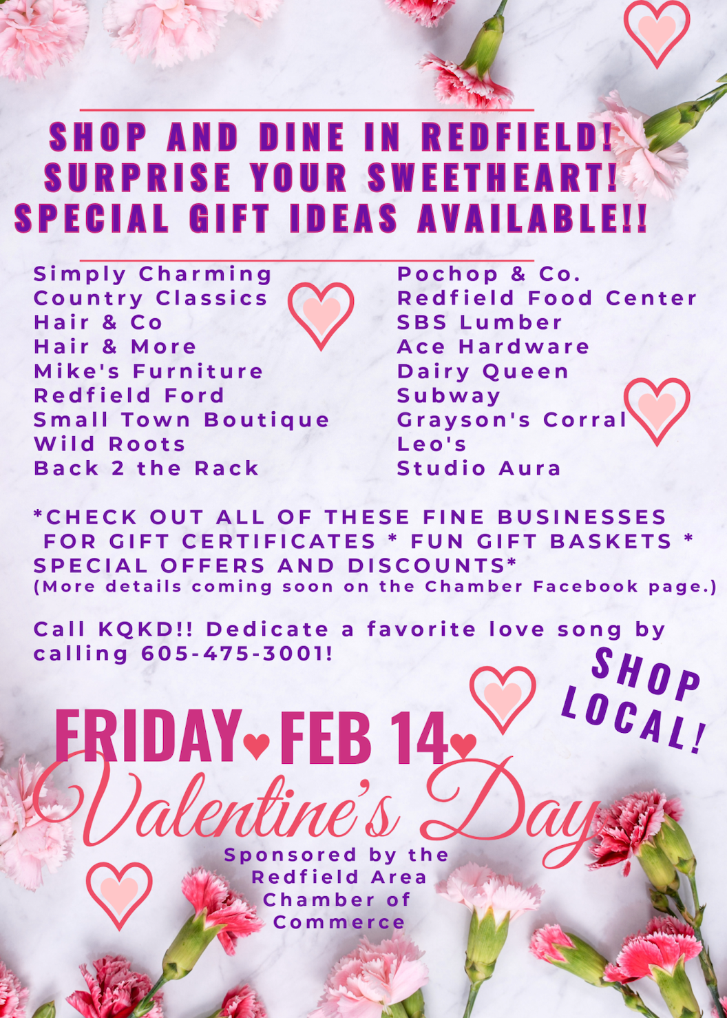 Treat Your Sweet! Shop & Dine in Redfield for Valentine’s Day Photo - Click Here to See