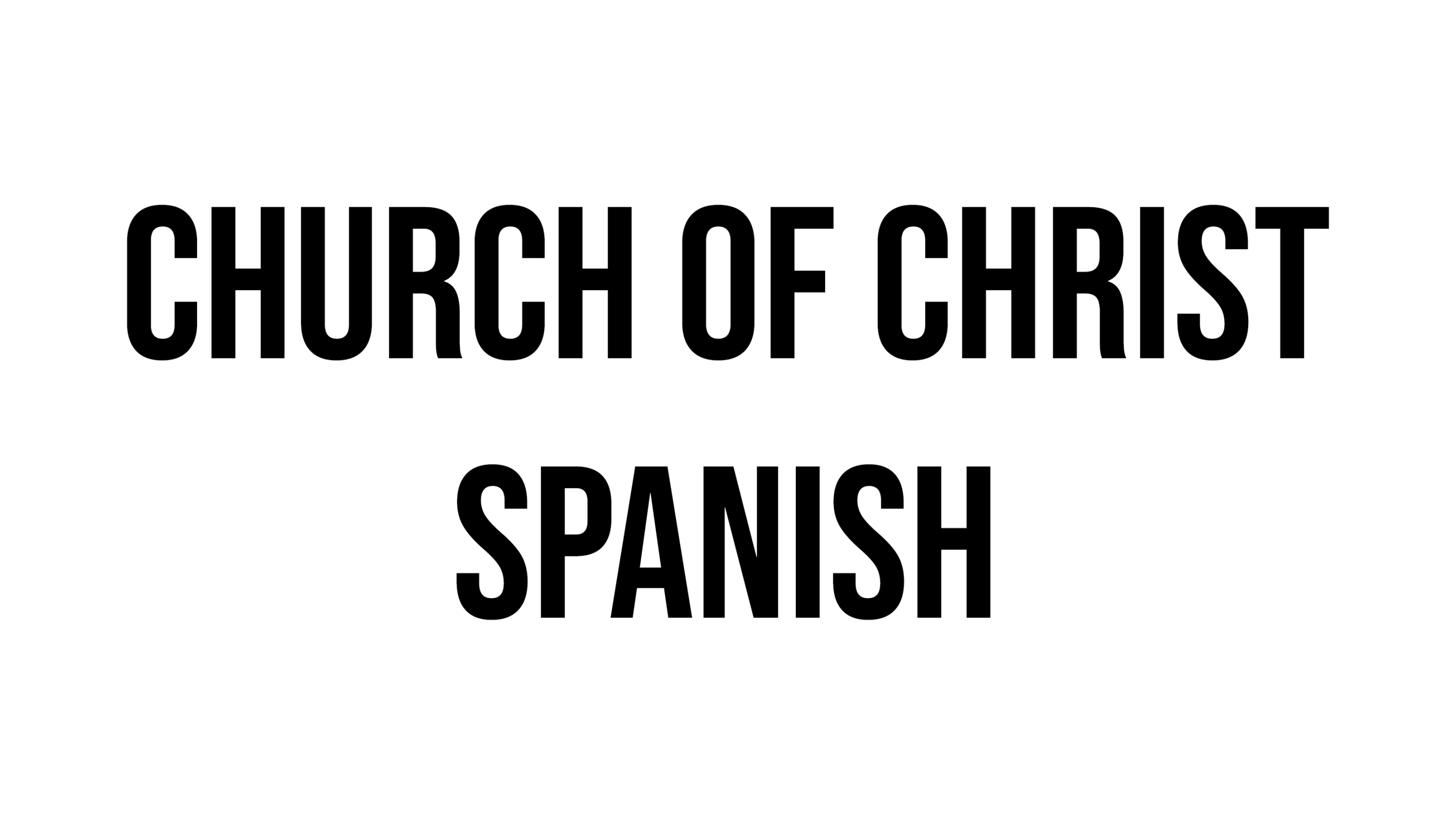 Logo for Church of Christ-Spanish