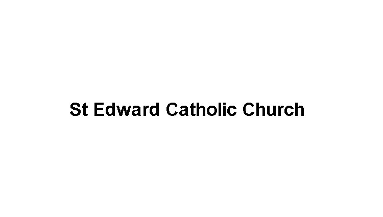 St Edward Catholic Church Logo