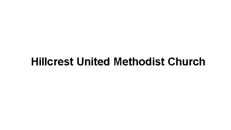 Hillcrest United Methodist Church's Image