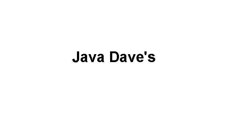 Java Dave's Logo