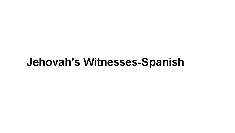 Jehovah's Witnesses-Spanish's Image