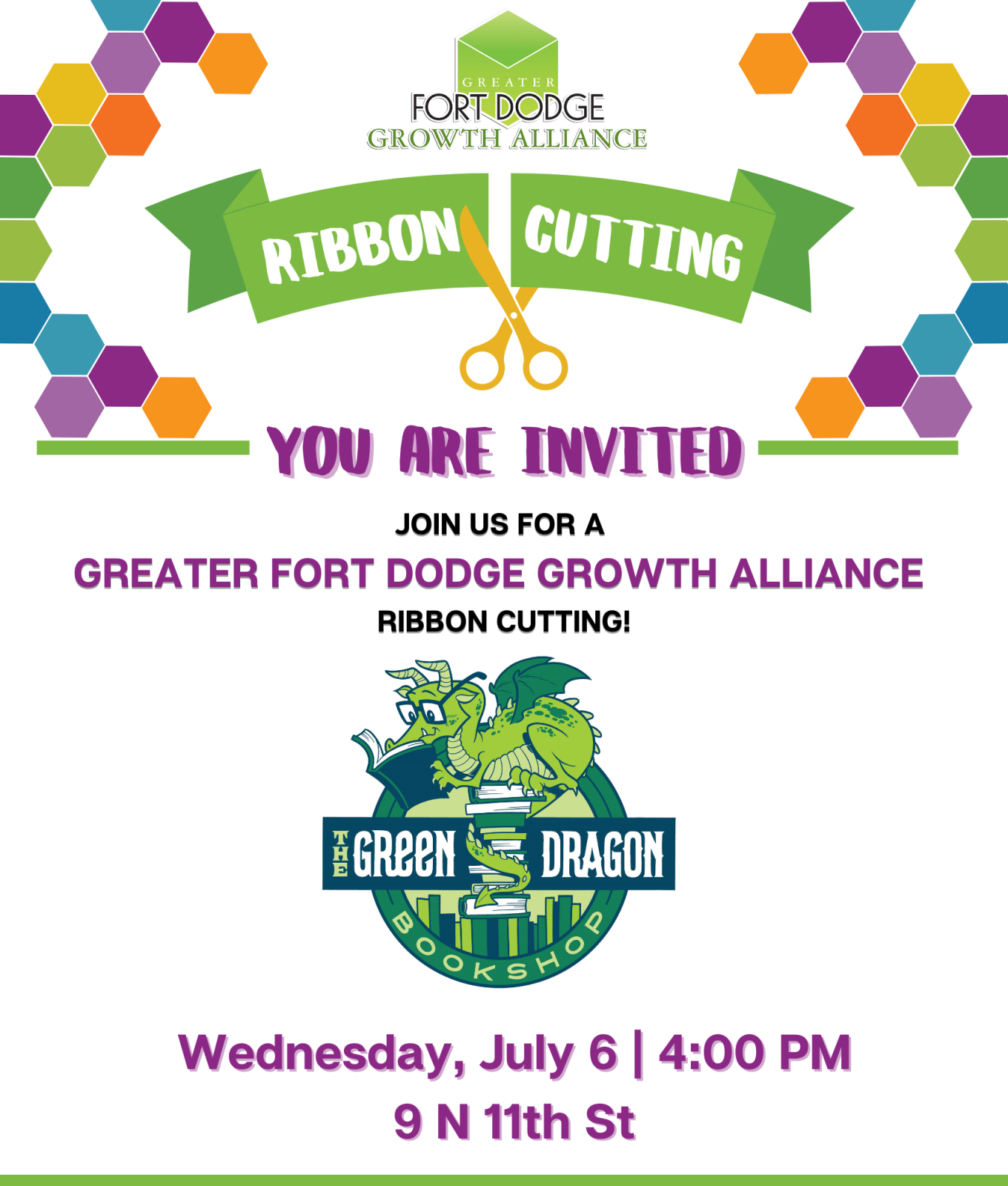 Event Promo Photo For Ribbon Cutting: The Green Dragon Bookshop