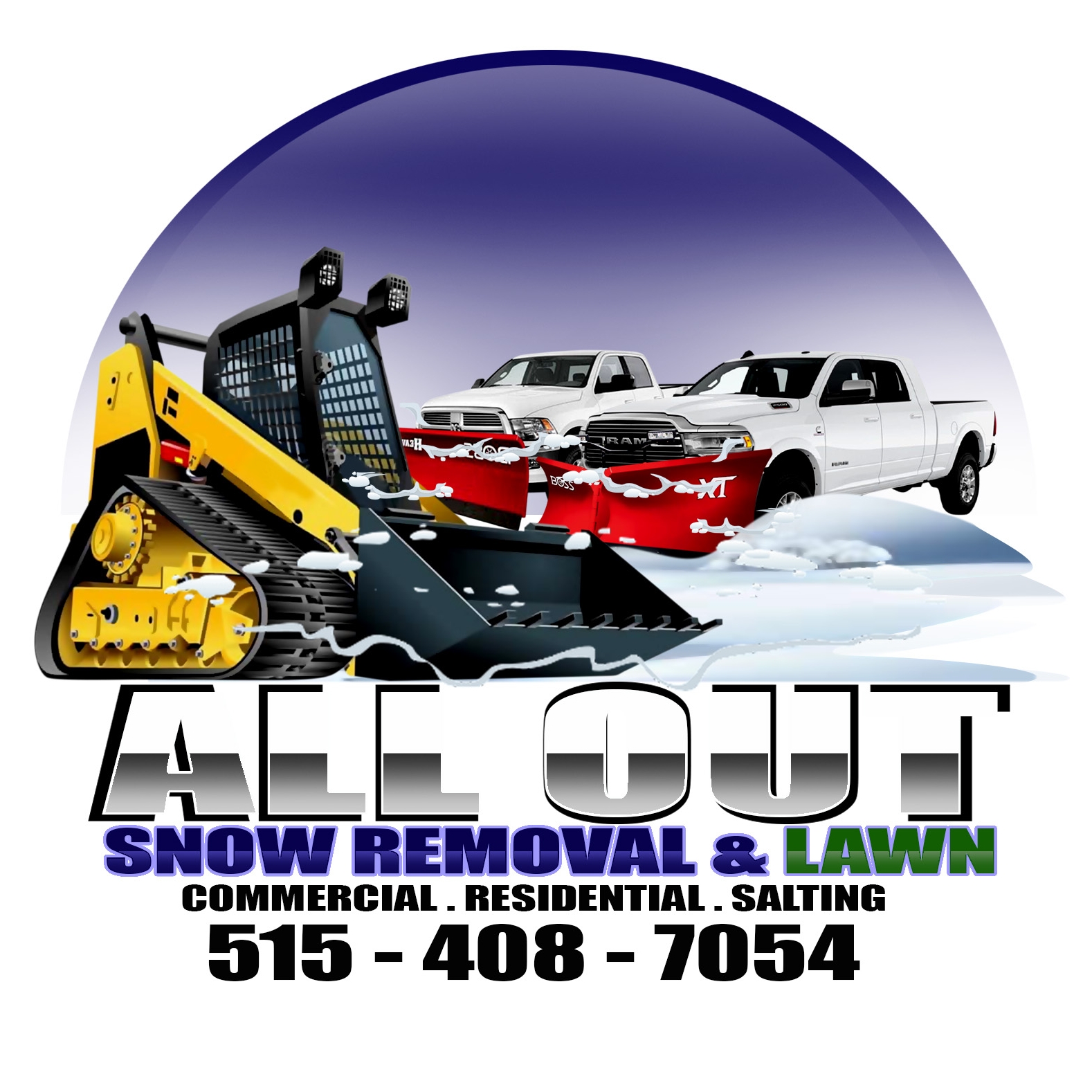 All Out Snow Removal & Lawn, LLC's Logo