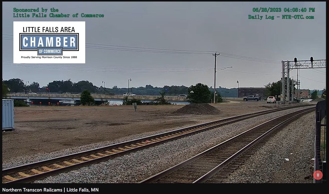 New live feed camera shows rail activity in Little Falls Main Photo