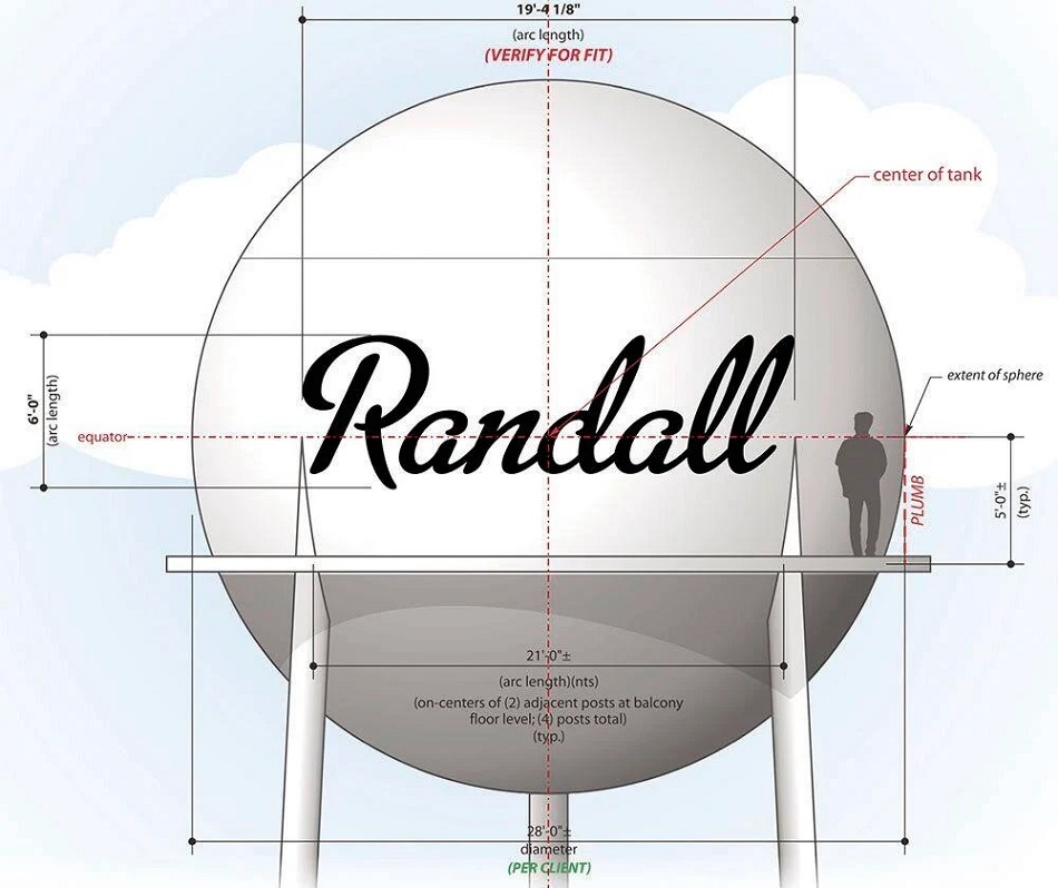 Randall City Council decides on new logo and color for rehabilitated water tower Photo