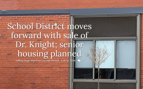 School District moves forward with sale of Dr. Knight; senior housing planned Main Photo