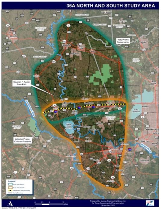 TxDOT, advocacy group look at feasibility of Hwy. 36A corridor through Brazoria, Fort Bend, Waller counties Photo