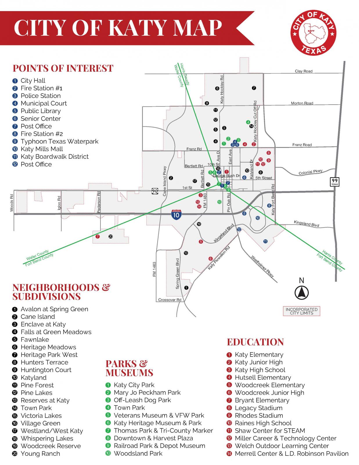 Click City of Katy Map to view more information