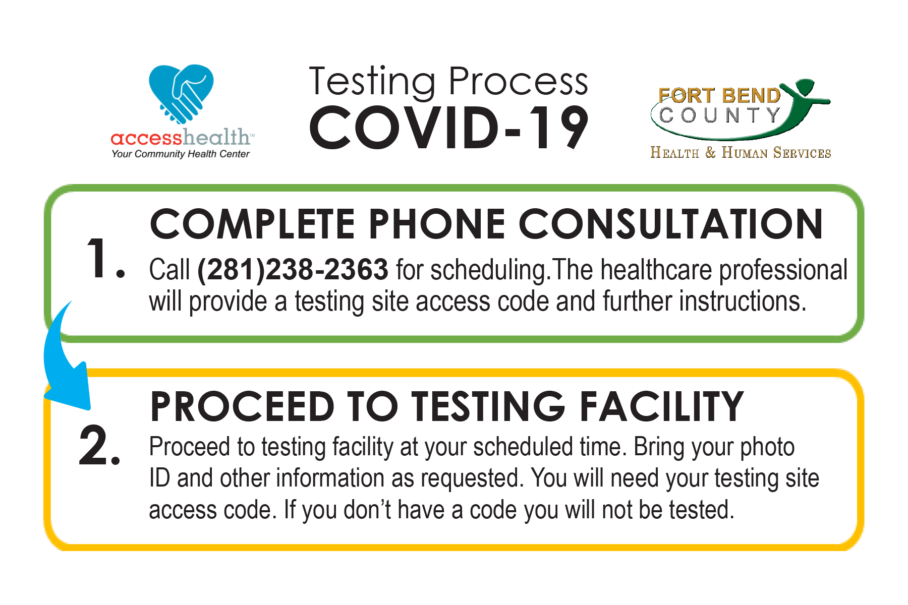 FORT BEND COUNTY EXPANDS COVID-19 TESTING SITE TO ALL RESIDENTS Main Photo