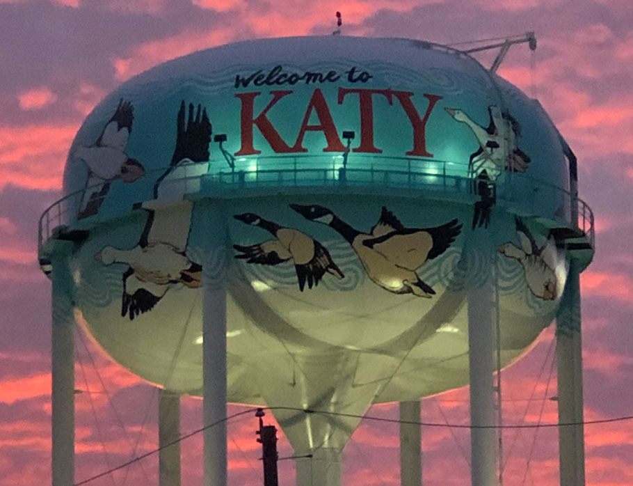 Katy water tower