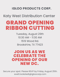 Event Promo Photo For Igloo Products Corp. - Katy West Distribution Center - Grand Opening Ribbon Cutting