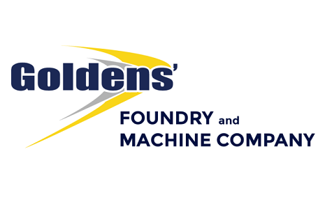 This image shows the logo for Goldens' Foundry and Machine Company is a family-owned manufacturing business based in Columbus, Georgia.