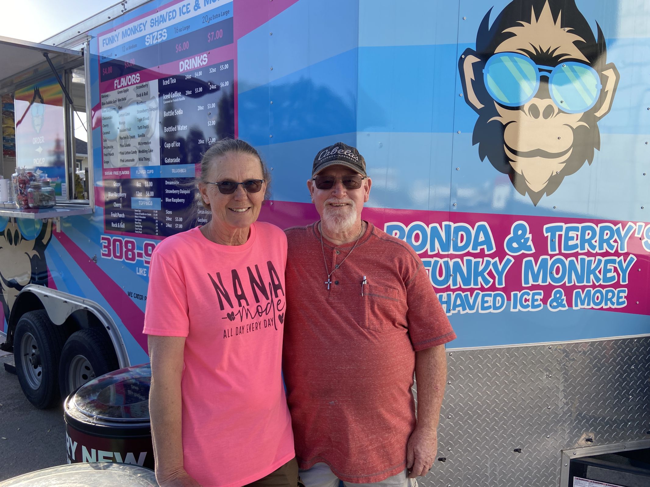 Click the Funky Monkey Brings Shaved Ice and Smiles to Holdrege slide photo to open