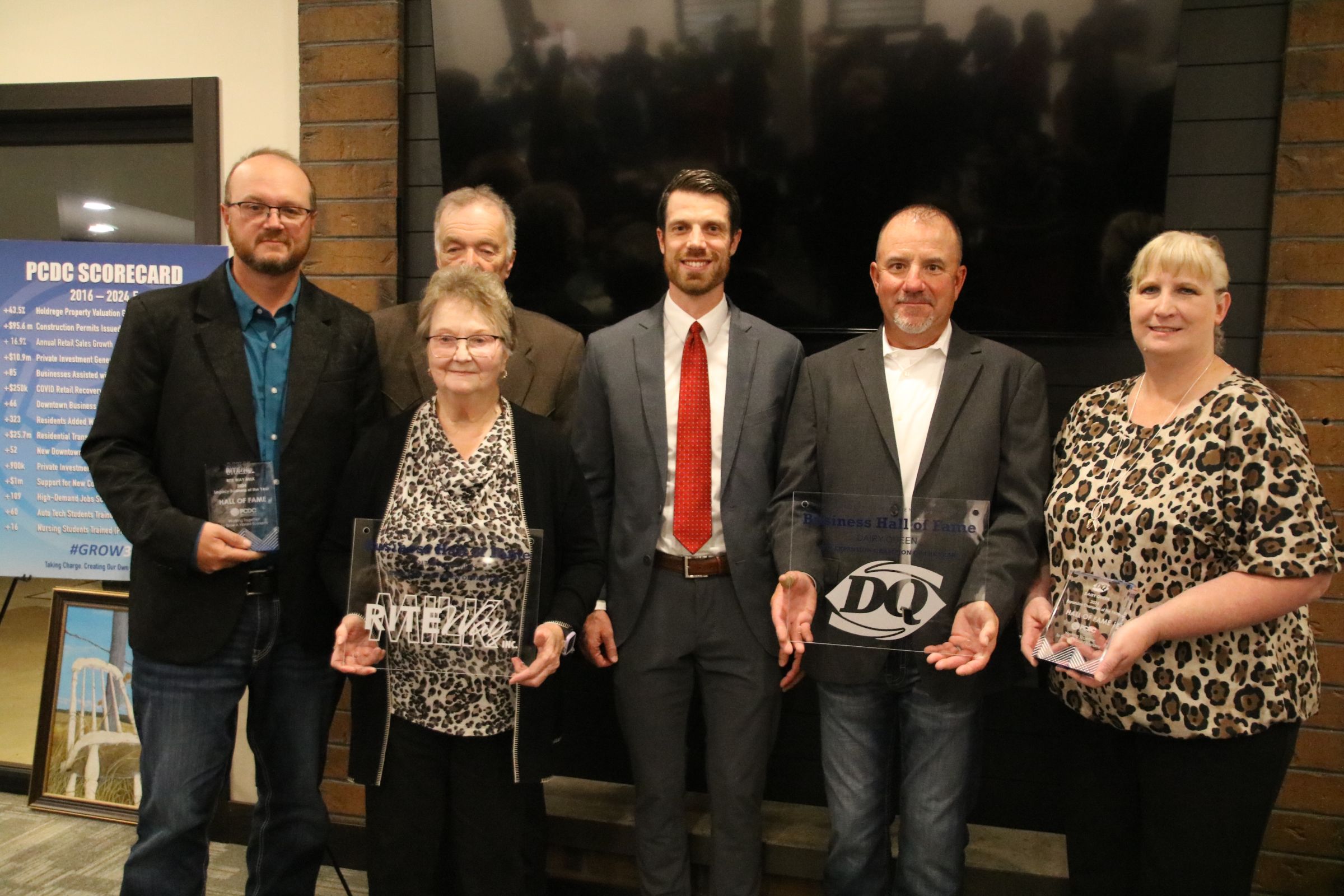 Click the Rite Way Milk and Dairy Queen Inducted into Business HOF slide photo to open