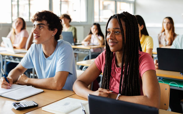 Click the Global Impact STEM Academy: Harnessing YouScience to Shape Student Futures slide photo to open
