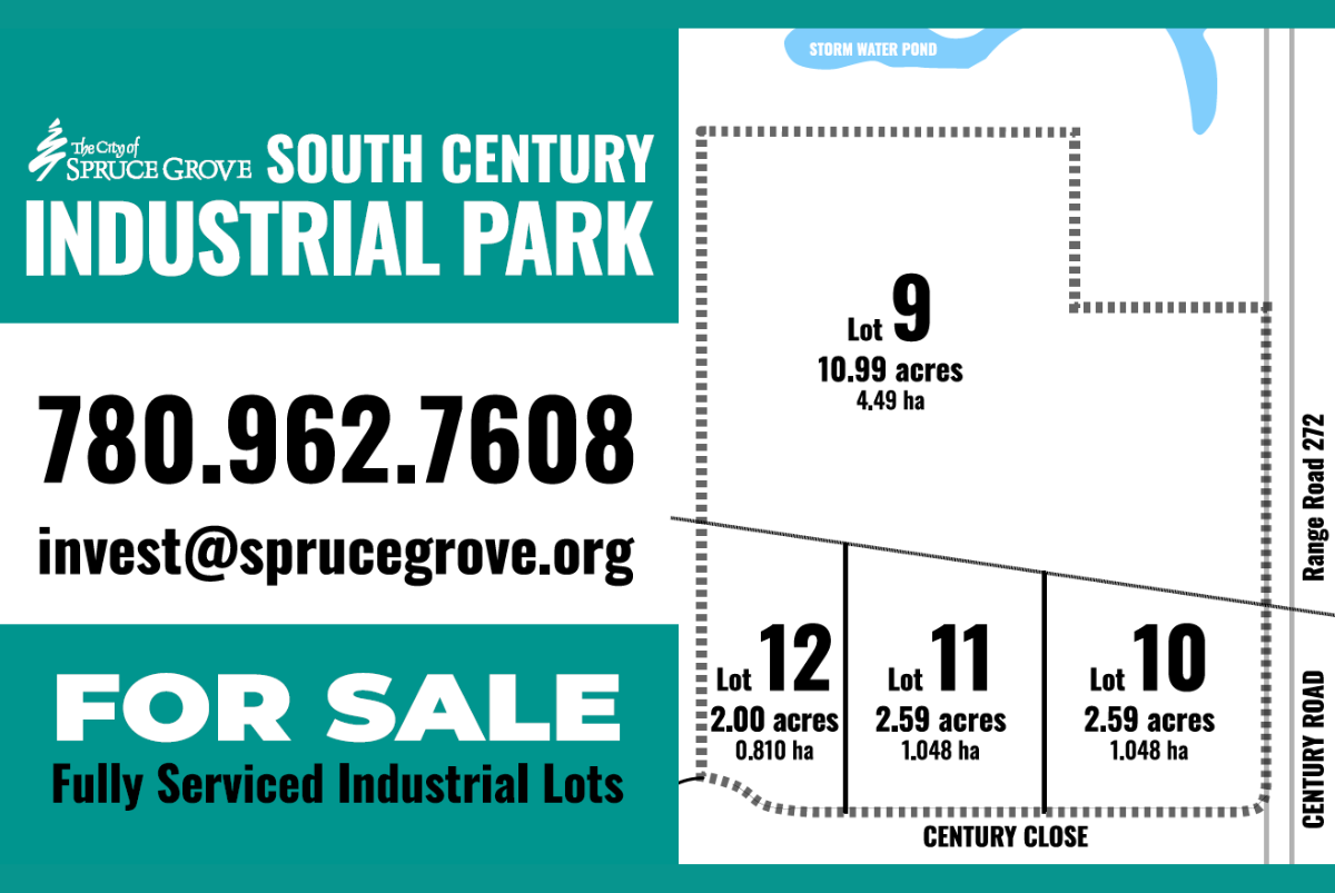 City-Owned Industrial Property For Sale in Spruce Grove Photo