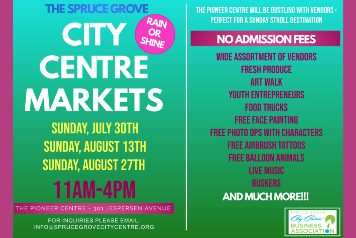 City Centre Markets - July 30, August 13, & August 27 Main Photo