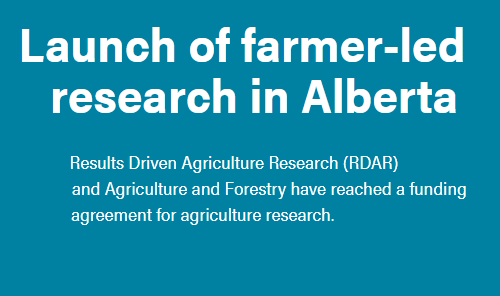 Launch of farmer-led research in Alberta Main Photo