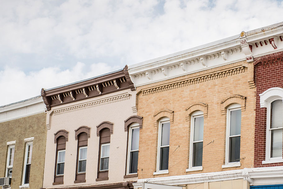 downtown storefronts