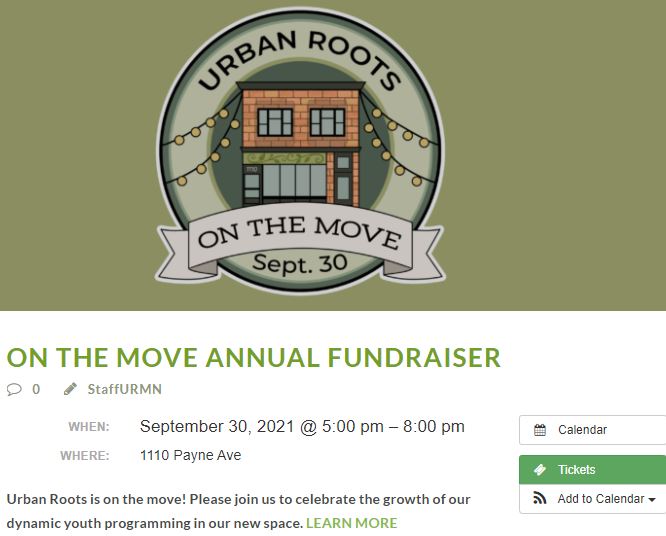 Event Promo Photo For Urban Roots On the Move
