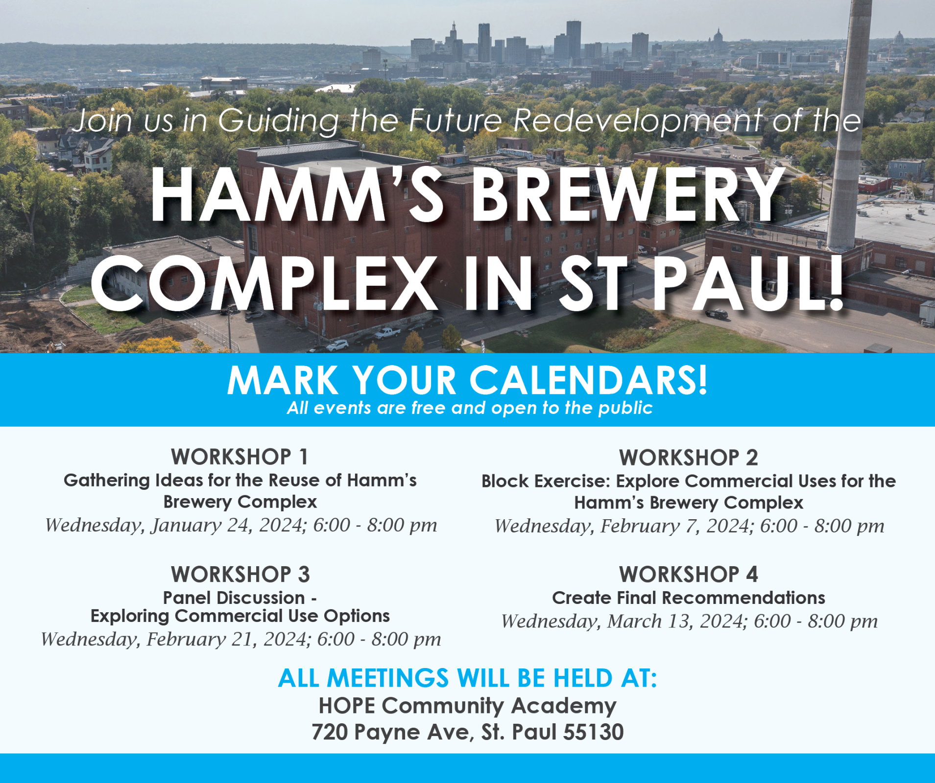 Event Promo Photo For Hamm's Brewery Complex Development Conversation