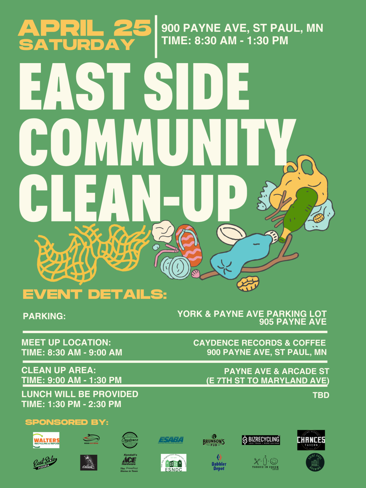 Event Promo Photo For East Side Community Clean-Up - RSVP Now!