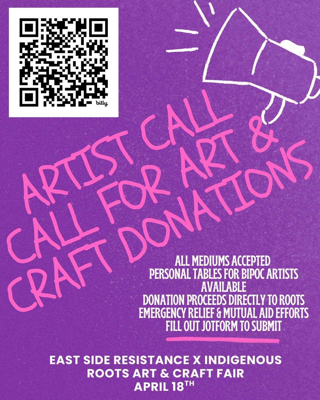 Event Promo Photo For East Side Resistance Art & Craft Market