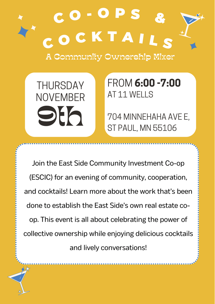 Event Promo Photo For Co-ops & Cocktails - A Community Ownership Mixer