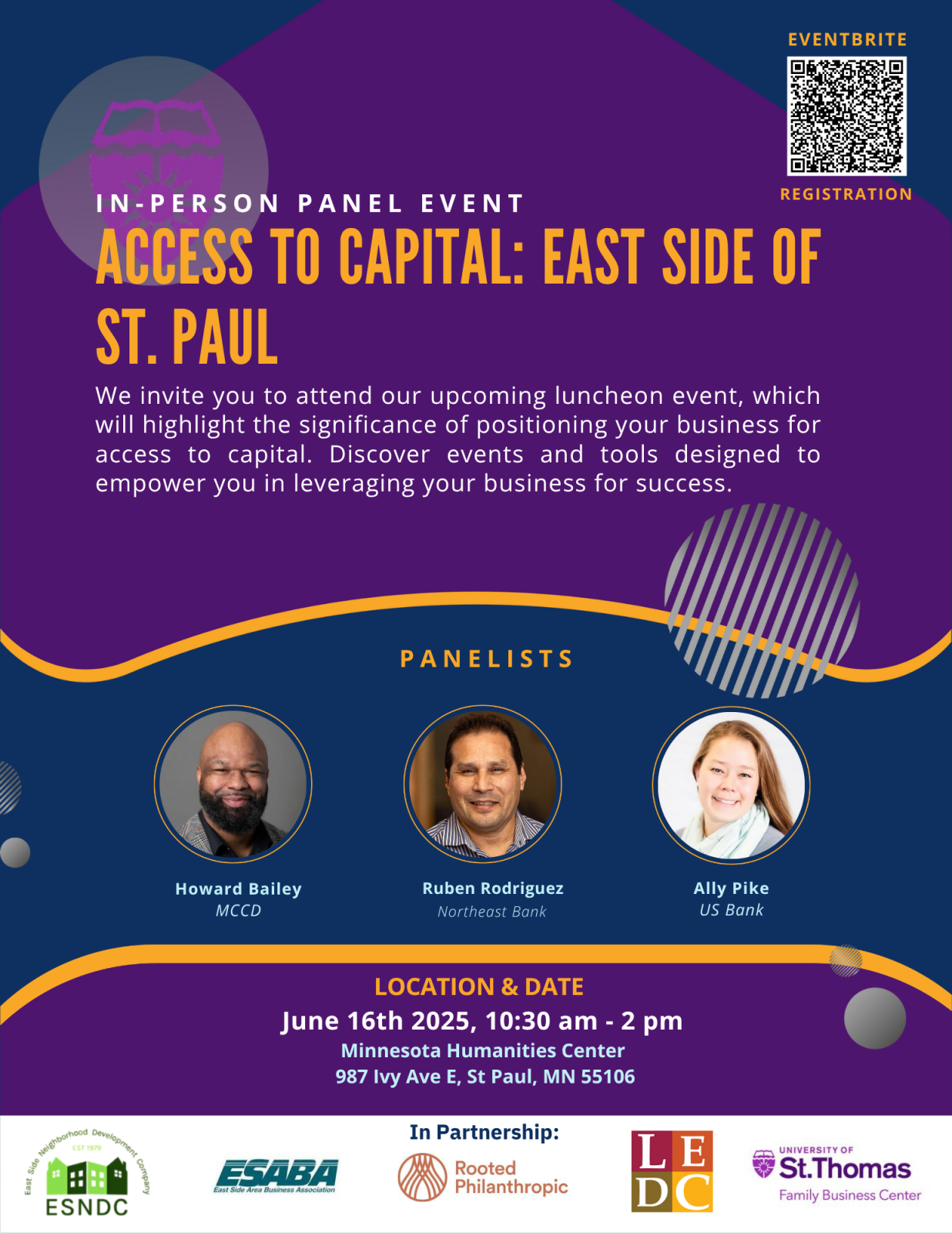 Event Promo Photo For Access to Capital: East Side of St. Paul