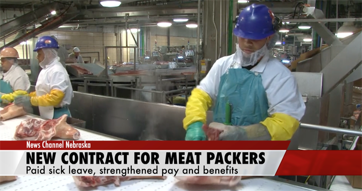 Nebraska meat packers approve first ever paid leave for workers in new union contract Photo