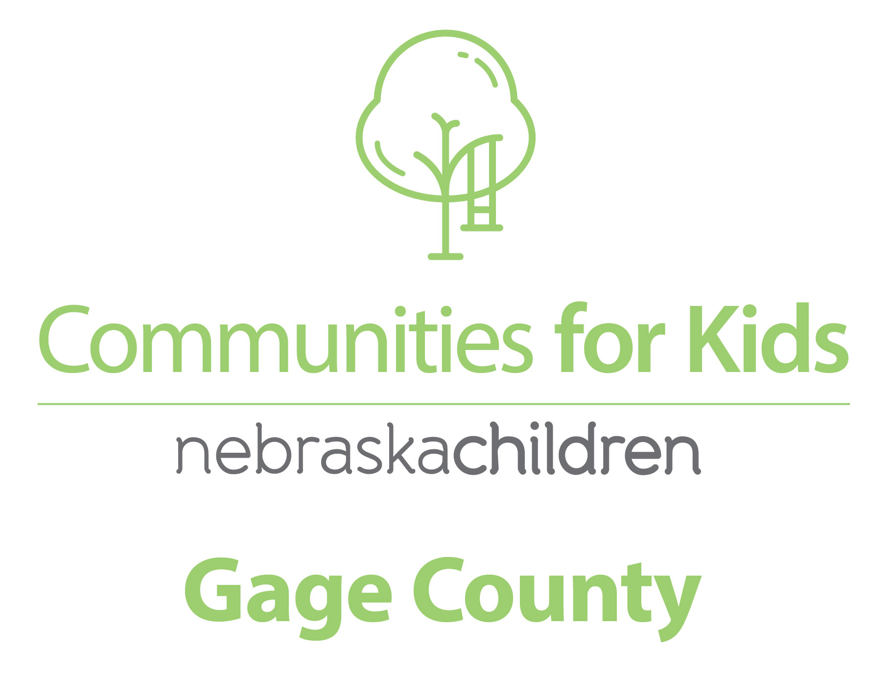 tree with swing logo for nebraskachildren Communities for kids in Gage County