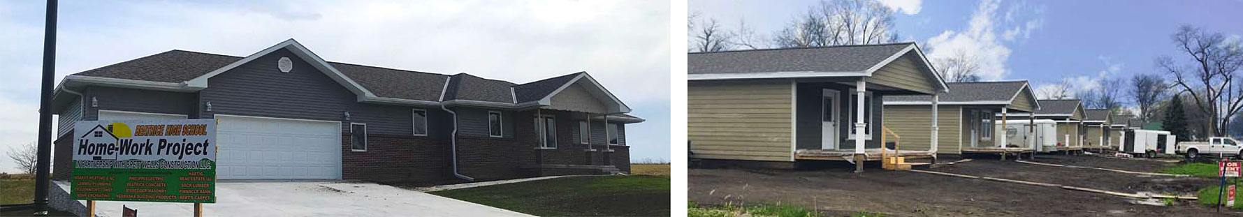 new construction neighborhood in Gage County, NE