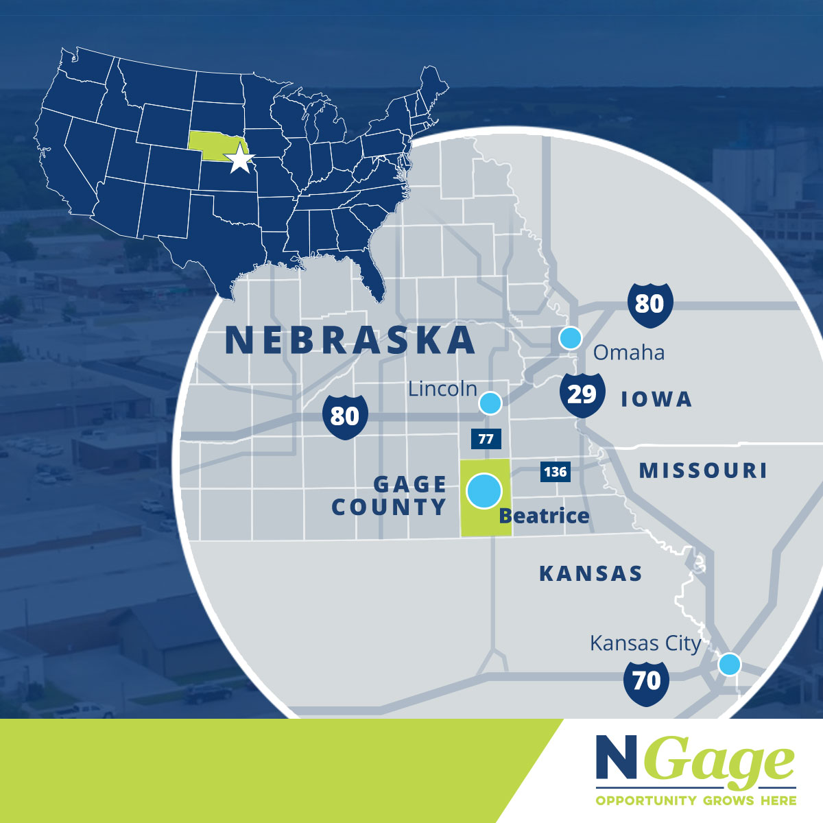 Where is Gage County? Photo